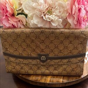 Morabito Monogram brown Clutch